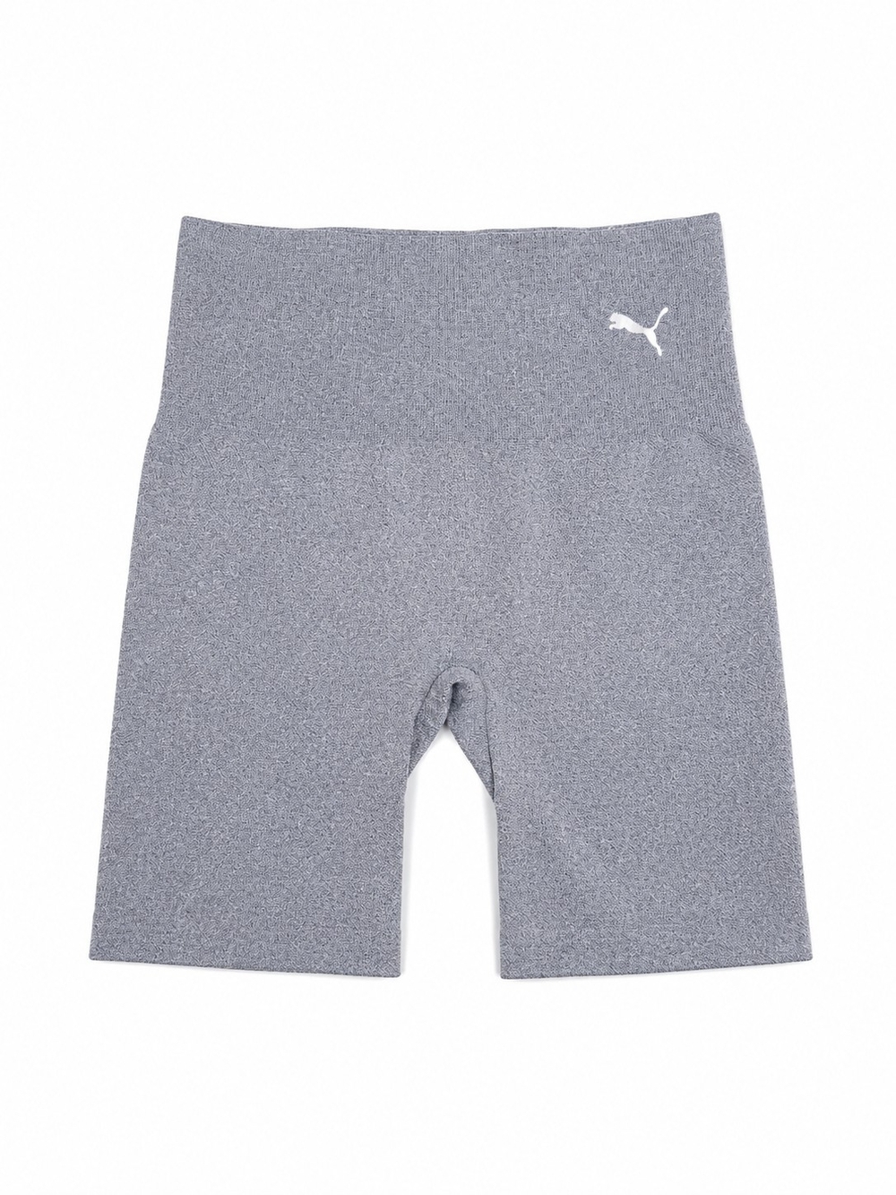 Nwot PUMA Women's Medium Gray High-Waisted Seamless Biker Shorts Activewear